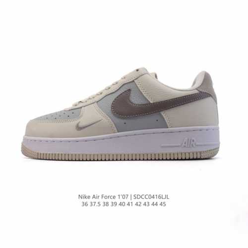 耐克 Nike Air Force 7 Low 2025新年新款 空军一号含气垫 小白鞋 低帮百搭厚底增高休闲运动板鞋。柔软、弹性十足的缓震性能和出色的中底设计