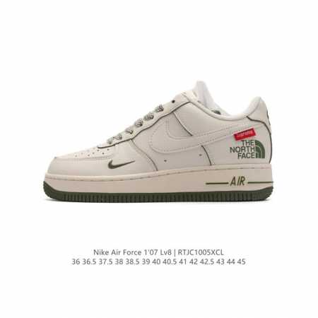 公司级 新款 Af1耐克 Nike Air Force 1 ‘07 Low 空军一号 北面北脸 联名 气垫厚底增高百搭运动板鞋 原楦头原纸板 小白鞋 打造纯正空 - 点击图像关闭