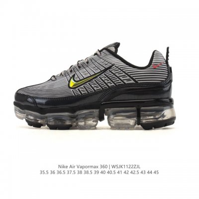 公司级 Nike耐克Airvapormax360休闲复古全掌气垫缓震运动慢跑鞋。Nike Air Vapormax 360 男女子运动鞋的设计灵感源自 Air
