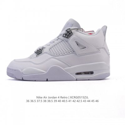 公司级 真标 耐克 Nike Air Jordan 4 Retro Og迈克尔 乔丹Aj4代乔4 中帮复古休闲运动文化篮球鞋 秉承轻量化的速度型篮球鞋设计思想完
