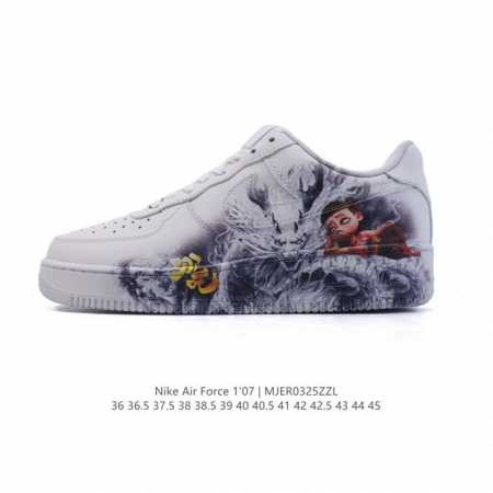 140 耐克 Nike Air Force 1 '07 Low 空军一号含气垫 小白鞋 2025年新款 哪吒之魔童降世 低帮百搭厚底增高休闲运动板鞋。柔软、弹性 - 点击图像关闭