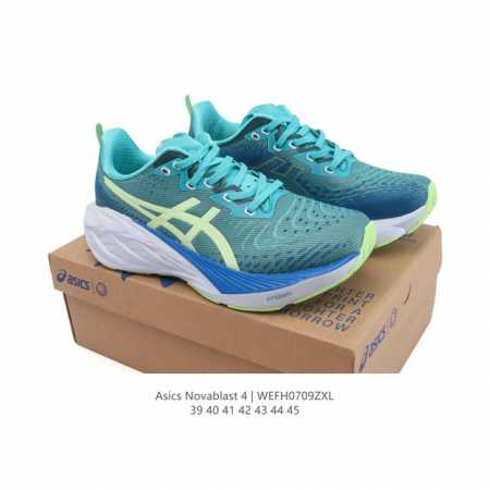 Asics 亚瑟士Novablast4男女士运动跑步鞋 厚底增高老爹鞋 缓震回弹透气耐磨跑鞋 一鞋一科技：Novablast 4，跑鞋中底同时实现厚软轻弹。主要 - 点击图像关闭