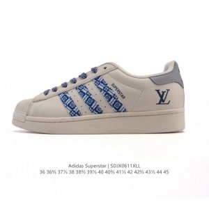 公司级 真标 阿迪达斯 Adidas Superstar 2025年新款鞋子 蛇年新款经典贝壳头系列 新款休闲板鞋潮流男女士运动鞋。鞋面柔软皮革拼接材质 标志性
