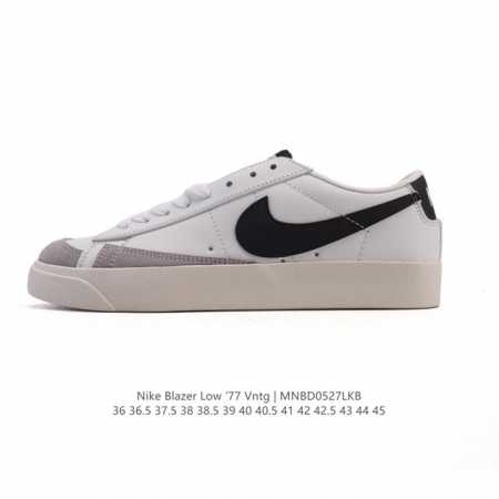 真标 耐克 Nike Blazer Low '77 Vntg 男女子运动板鞋 重现低调风格和经典篮球外观 依托经典简约魅力和舒适性能 备受街头时尚赞誉 华美翻毛 - 点击图像关闭