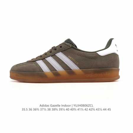 公司级 阿迪达斯 Adidas Originals Gazelle Indoor复古三叶草防滑透明橡胶板鞋经典运动鞋 Hello Kitty 猫。这款经典鞋,忠 - 点击图像关闭