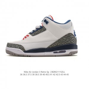 公司级 耐克 乔丹 Aj3 耐克 Nike Air Jordan 3 Retro Se 乔3 倒钩 中帮复刻篮球鞋 乔丹3代 三代 男女子运动鞋，作为 Aj 系