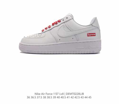 耐克nike Air Force 1 Low 空军一号 Af1 低帮百搭休闲运动板鞋 柔软 弹性十足的缓震性能和出色的中底设计 横跨复古与现代的外型结合 造就出