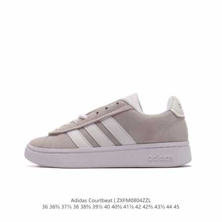 adidad 阿迪达斯courtbeat 休闲运动板鞋。这款生活方式运动鞋，灵感源自adidas网球鞋履的丰富历史，将经典格调与摩登气质和剪裁融于一体。采用别致 - 点击图像关闭