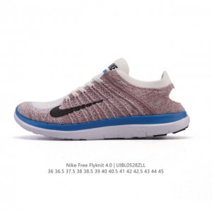 耐克Nike Free Flyknit 赤足4.0 轻跑鞋运动鞋 缓震性能胜过 3.0 轻薄特性胜过 5.0 Nike Free 4.0 Flyknit 男女子