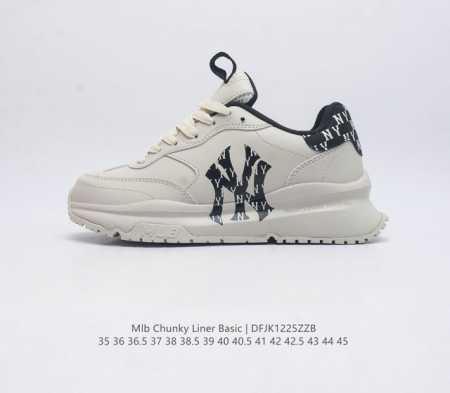 全新2023新款 Ny美国榄球洋基队new York Yankees X Mlb Chunky Runner Liner 莱纳系列低帮厚底老爹风透气舒适皮面休闲 - 点击图像关闭