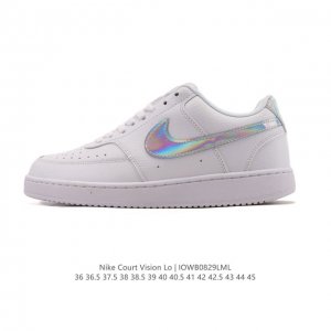 耐克Nike Court Vision Low 校园风低帮复古篮球板鞋男女运动鞋。延续80年代复古篮球鞋，添加学院风细节。皮革组合鞋面，利落风格，重现复古篮球风