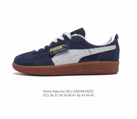 彪马puma Palermo Og 防滑耐磨低帮德训板鞋 男女同款运动鞋，Army Trainer Og休闲鞋沿用德训鞋经典外观 鞋身和鞋舌分别添加了品牌标志性 - 点击图像关闭