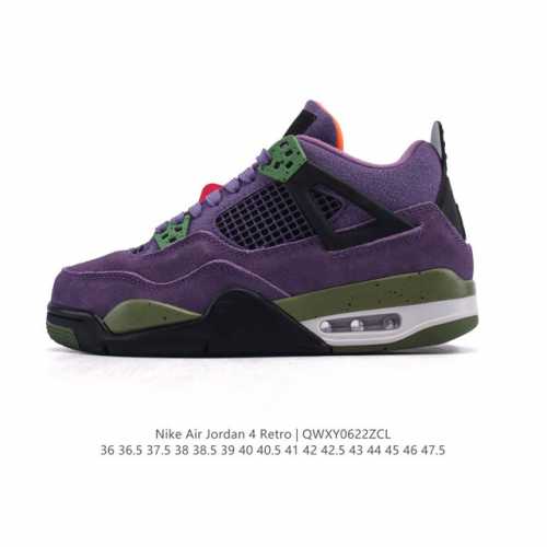 二层皮 真标 耐克 Nike Air Jordan 4 Retro Og迈克尔 乔丹Aj4代乔4 中帮复古休闲运动文化篮球鞋。秉承轻量化的速度型篮球鞋设计思想完