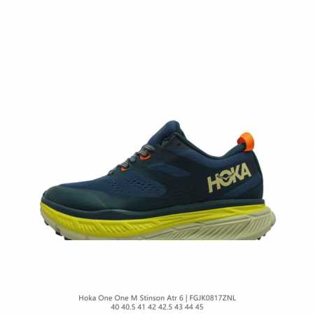 公司级 Hoka One One 斯廷森stinson Atr 6 轻便透气缓震耐磨男款全地形越野跑步鞋 挑战者全地形6减震平衡越野跑鞋 这款鞋的定位是提供多功 - 点击图像关闭