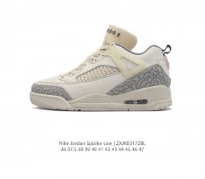 耐克 Nike Jordan Spizike Low 经典爆裂纹复古运动篮球鞋 全新低帮造型吸睛 整双鞋在融合了 Air Jordan 经典鞋款中的标志性元素之