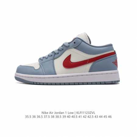 耐克 乔丹air Jordan 1 Low Aj1 乔1 乔丹1代aj1 低帮复古文化休闲运动篮球鞋。该鞋款从 1985 年元年款汲取设计灵感，焕新演绎简约经典 - 点击图像关闭