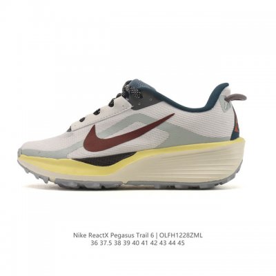 公司级 耐克 Nike Reactx pegasustrail6 男女同款越野跑步鞋夏新款耐克飞马该鞋款搭载出众回弹的 Reactx 泡绵中底，多种地面，皆可轻