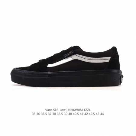万斯 Vans Sk8-Low 经典款 小红书爆款低帮休闲帆布拼接硫化板鞋 工艺：硫化1:1 重量1:1、真标、原钢印、材质标、鞋型标、合格证 尺码：35 36 - 点击图像关闭