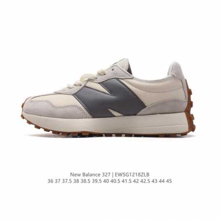 真标 Nb 新百伦 New Balance 327系列复古休闲运动慢跑鞋时尚男女运动鞋 以更纯粹的复古风格设计打造的全新造型 侧身还以解构设计，将 N 字标志以 - 点击图像关闭
