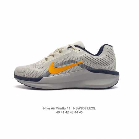 耐克 Nike 2024新款zoom Winflo 11运动休闲轻便缓震气垫跑步鞋公路跑步鞋 飞线贾卡轻质透气休闲运动鞋。无论你是习惯每周畅跑的经验跑者，还是希 - 点击图像关闭