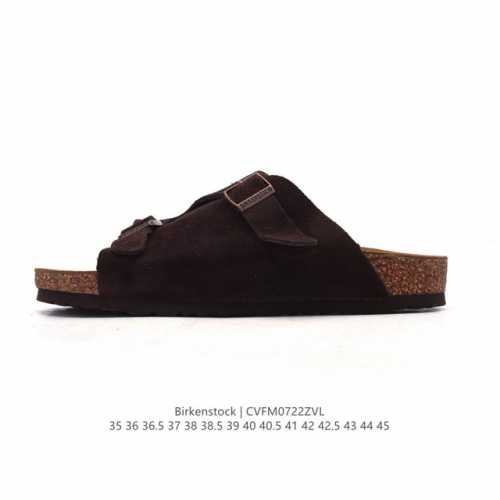 公司级 德国百年知名鞋履品牌 博肯Birkenstock 勃肯拖鞋系列凉拖鞋休闲沙滩凉鞋 Birkenstock勃肯德国进口男女款牛皮绒面革软底Arizona双