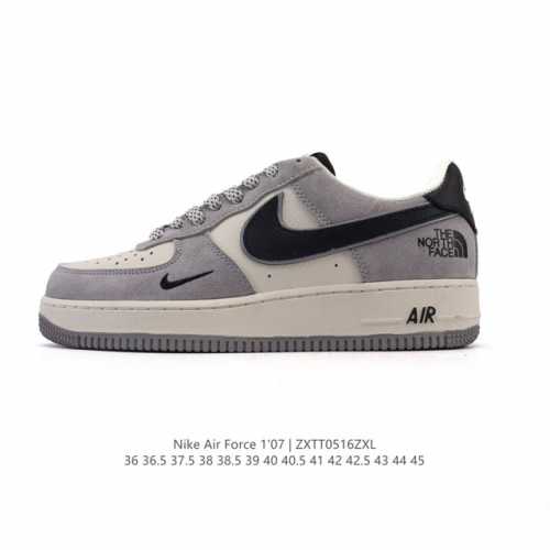 耐克 Nike Air Force 1 '07 Low 空军一号含气垫 小白鞋 2025年 蛇年新款 北脸北面联名 低帮百搭厚底增高休闲运动板鞋 柔软 弹性十足