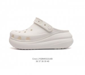 Crocs 沙滩洞洞鞋 女休闲厚底增高凉拖鞋 卡骆驰杨幂同款 厚底增高凸显大长腿沙滩鞋 选择尺码时 建议选大一码 脚感更舒适 这款没有鞋盒 类型 女鞋 尺码 3