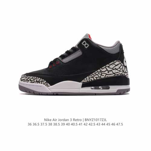 公司级 头层皮 耐克 乔丹 AJ3 耐克 Nike Air Jordan 3 Retro SE 乔3 复刻篮球鞋 乔丹3代 三代 男女子运动鞋，作为 AJ 系列