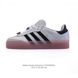 140 Adidas/阿迪达斯 Hello Ketty 猫女款运动鞋 三叶草Samba Velentine 休闲鞋 德训鞋 复古板鞋经典运动鞋。一款阿迪达斯的S