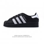 官方新配色 出货 阿迪达斯 Adidas Superstar 三叶草经典贝壳头系列 新款休闲板鞋潮流男女士运动鞋 。鞋面柔软皮革材质 标志性的贝壳鞋头，锯齿三条