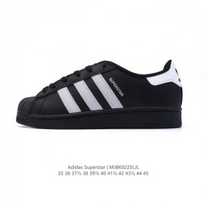 官方新配色 出货 阿迪达斯 Adidas Superstar 三叶草经典贝壳头系列 新款休闲板鞋潮流男女士运动鞋 。鞋面柔软皮革材质 标志性的贝壳鞋头，锯齿三条