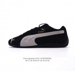 公司级 Puma Speedca Og 彪马极速赛车系列低帮德训风拼接复古百搭休闲运动赛车鞋 鞋款从80、90年代赛车手所穿的防火赛车鞋为原型，鞋身线条模仿了赛