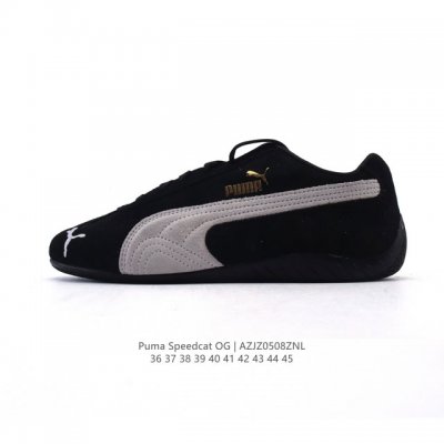 公司级 Puma Speedca Og 彪马极速赛车系列低帮德训风拼接复古百搭休闲运动赛车鞋 鞋款从80、90年代赛车手所穿的防火赛车鞋为原型，鞋身线条模仿了赛