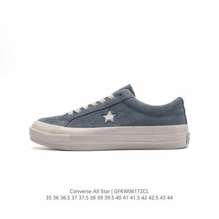 Converse All Star 低帮男女鞋厚底增高 一星匡威全明星复古 休闲运动硫化百搭板鞋 经典皮革鞋面学院风学生鞋 这个系列是匡威最古老的系列了。是匡威 - 点击图像关闭