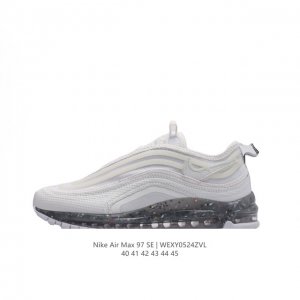 耐克nike休闲鞋 经典 气垫 Air Max 97 子弹气垫低帮运动鞋。Air Max '97 运动跑鞋以流线型鞋身和卓越科技为热爱运动的你造就全方位防护，强