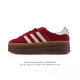特价 真标 阿迪达斯 Adidas 2025年新款 新年鞋子 三叶草 Gazelle Bold复古怀旧风厚底增高运动板鞋潮。阿迪达斯万年不败的人气鞋款Gazel