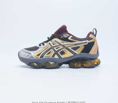 Asics 亚瑟士 Gel-Quantum Kinetic 男女士复古休闲运动鞋厚底增高老爹鞋 Asics Gel-Quantum Kinetic 运动鞋 网眼
