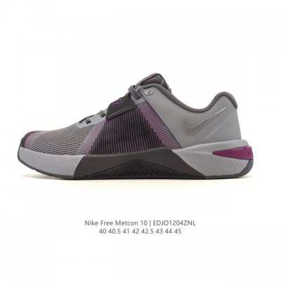 公司级 耐克Nike Metcon 10 男室内健身鞋低帮薄底健身运动鞋Hj1875 在后跟下方这一关键部位融入强韧 Hyperlift 外底，可在举重时有效提