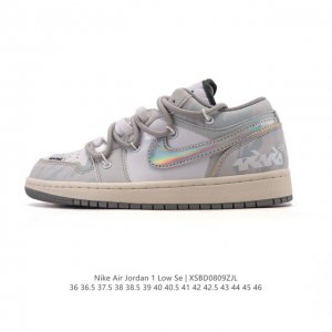 公司级 耐克 乔丹Air Jordan 1 Low Aj1 乔1 2025年新款 蛇年限定 解构绑带 双鞋带 乔丹1代Aj1 低帮复古文化休闲运动篮球鞋。从19