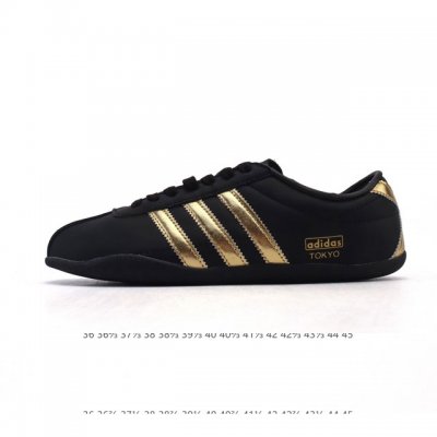 新品 阿迪达斯 Adidas Originals Tokyo 经典舒适 防滑耐磨 低帮 板鞋 男女同款 蓝色一双封神 复古薄底鞋美到犯规啦薄底鞋是今年的流行趋势