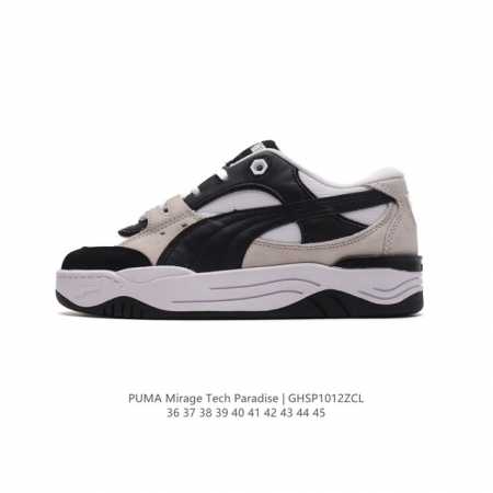 彪马 Puma 男鞋女鞋 2024春夏季新款mirage复古透气运动鞋 轻便缓震潮流 复古老爹鞋 男女同款情侣复古反光休闲厚底增高板鞋。 尺码：36-45 编码 - 点击图像关闭