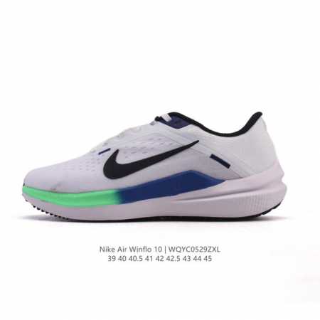 耐克 Nike 2025夏季新款Zoom Winflo 10运动休闲轻便缓震气垫跑步鞋公路跑步鞋 飞线贾卡轻质透气休闲运动鞋，无论你是习惯每周畅跑的经验跑者，还 - 点击图像关闭