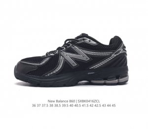 真标 Nb 新百伦 New Balance Ml860 V2 系列复古老爹风休闲运动慢跑。采用丝光猪巴皮革拼接透气网眼织物鞋面t-Beam大底提供足步弓支撑，保