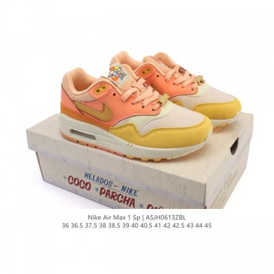 公司级 头层皮 耐克 Nike Air Max 1 男女子运动鞋 从法国建筑中汲取设计灵感，兼具运动风范和时尚格调，是此系列起初搭载 Air 的鞋款。疾速外观、