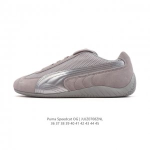 公司级 Puma Speedca Og 彪马极速赛车系列低帮德训风拼接复古百搭休闲运动赛车鞋 鞋款从80、90年代赛车手所穿的防火赛车鞋为原型，鞋身线条模仿了赛