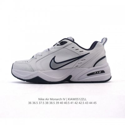真标 耐克 Nike Air Monarch Iv男女子训练鞋厚底老爹鞋休闲复古运动鞋。Nike Air Monarch Iv 运动鞋为你打造出众的训练装备，耐