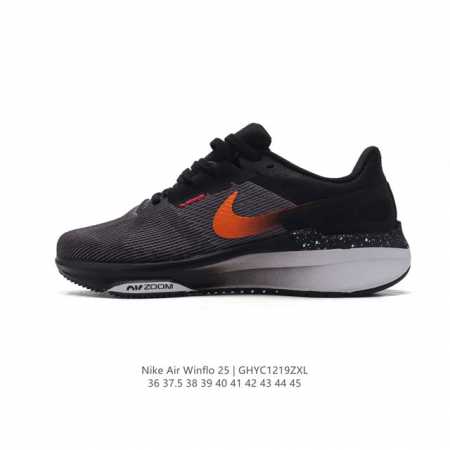 耐克 Nike Zoom Winflo 25 登月25代男女同款鞋 跑鞋透气缓震疾速运动跑步鞋 采用透气网眼鞋面搭配外翻式鞋口，为脚跟区域营造出色舒适度，而在鞋 - 点击图像关闭