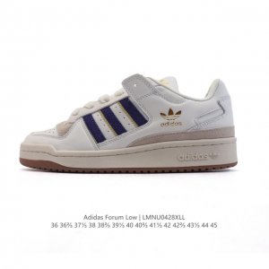 公司级 Adidas 阿迪达斯 三叶草 Forum Low 女运动鞋 摩登演绎篮球风的经典鞋。英文的“Forum”，是进行表达的场所，在这里，可以释放自己的热情