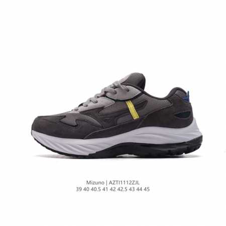 公司级 Mizuno Sportstyle 美津浓 复古时尚休闲舒适减震运动跑步鞋 厚底增高老爹鞋 美津浓wave机械缓震，可以说是机械缓震跑鞋科技的翘楚。有着 - 点击图像关闭