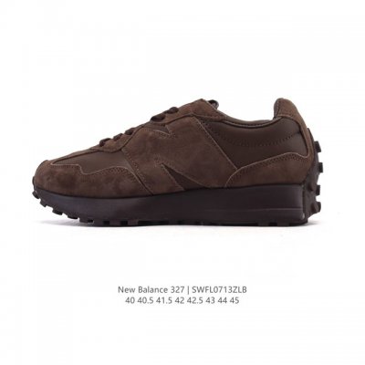 真标 Nb 新百伦 New Balance 327系列复古休闲运动慢跑鞋时尚男女运动鞋 以更纯粹的复古风格设计打造的全新造型 侧身还以解构设计，将 N 字标志以